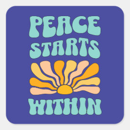 内に平和が始まる スクエアシール