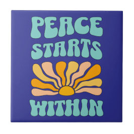 内に平和が始まる タイル