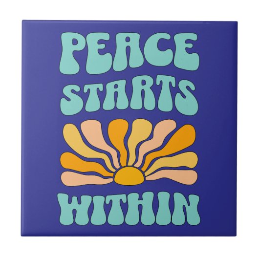 内に平和が始まる タイル (正面)