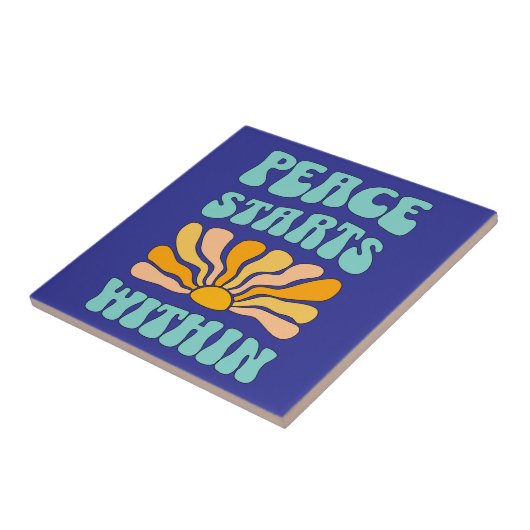 内に平和が始まる タイル (側面)