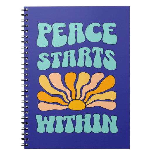 内に平和が始まる ノートブック (正面)