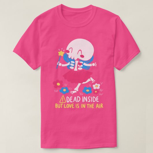 内に死んでいるが愛は空中にある Tシャツ (デザイン正面)