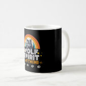内に秘めた狼の精神 コーヒーマグカップ (正面右)