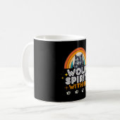 内に秘めた狼の精神 コーヒーマグカップ (正面左)