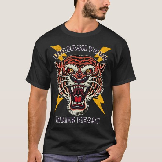 内に秘めた野獣を解き放て Tシャツ (正面)