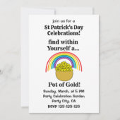 内に虹を見つけて　黄金のポット 招待状 (正面)