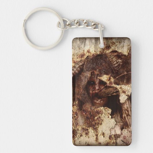 ～内に閉じ込められた落下 キーホルダー (正面)