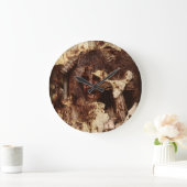 ～内に閉じ込められた落下 ラージ壁時計 (ホーム)