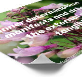 内の決定/紫の花。ポスター ポスター (角)