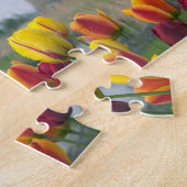 内の運河に沿って風車とチューリップ ジグソーパズル (側面)