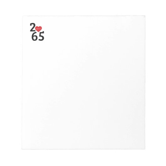 内の部屋番号256 ノートパッド (正面)
