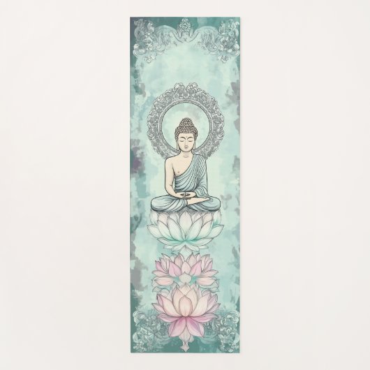 内インスパイア孔用瞑想仏ヨガマット ヨガマット (正面)