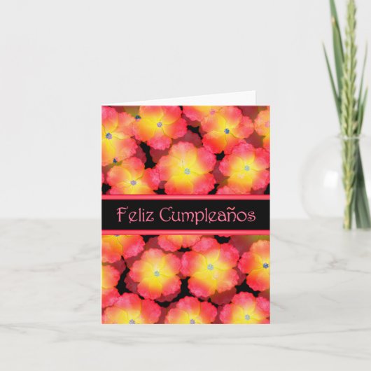 内スペインのハッピーバースデー空白の カード (正面)