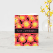 内スペインのハッピーバースデー空白の カード (黄色い花)