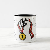 内チャンピオンを解放 ツートーンマグカップ (中央)