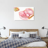 内リンパの医療イラストレーション キャンバスプリント (インサイチュ (寝室))