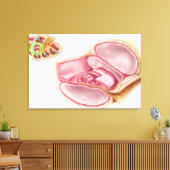 内リンパの医療イラストレーション キャンバスプリント (インサイチュ (リビング))