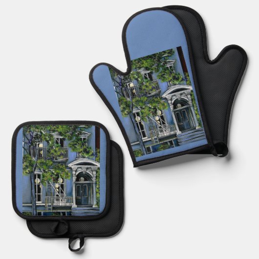 内側からの発光球 鍋つかみ&鍋敷きセット (正面/裏面)