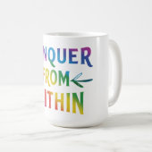 内側から征服する コーヒーマグカップ (正面右)