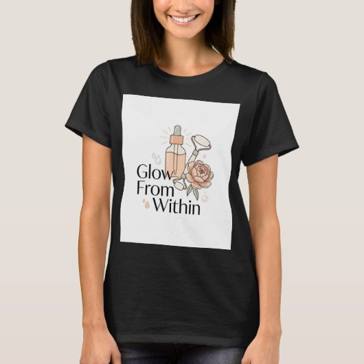 内側から輝くスキンケアTシャツ|セルフケア Tシャツ (正面)