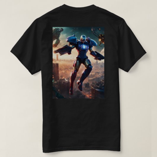 内側から輝く Tシャツ (デザイン裏面)