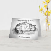 内側におもしろいはsleecatカスタマイズ可能 カード (黄色い花)