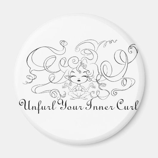 内側のカールを解除 マグネット (正面)