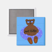 内側のチューブに入った冷たいクマ マグネット (正面/裏面)