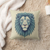 内側のライオンを幾何学威厳で解き放つ クッション (ブランケット)