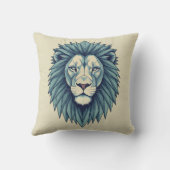 内側のライオンを幾何学威厳で解き放つ クッション (裏面)