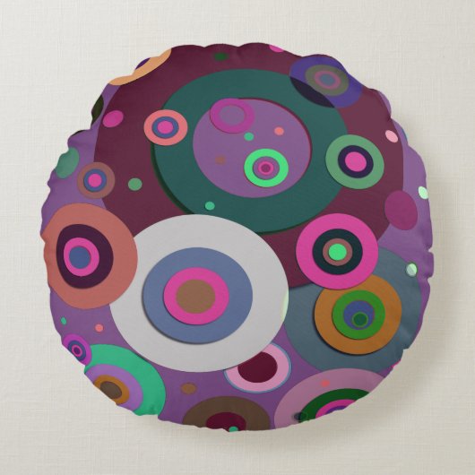 内側の円#12 ラウンドクッション (正面)