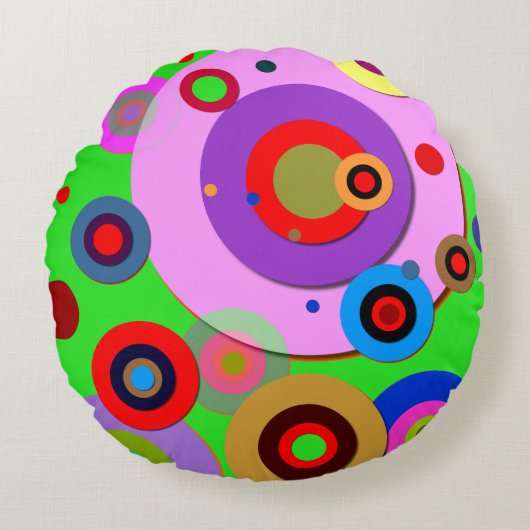 内側の円#1 ラウンドクッション (正面)