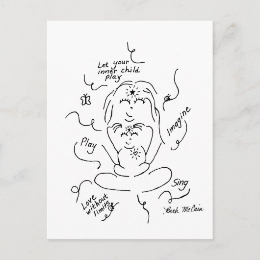 内側の子はがき ポストカード (正面)