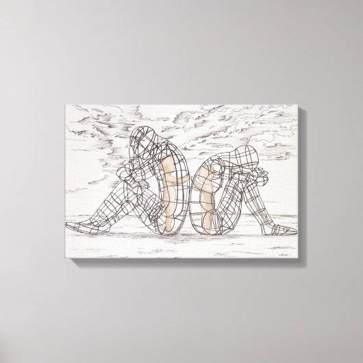 内側の子キャンバス キャンバスプリント (正面)