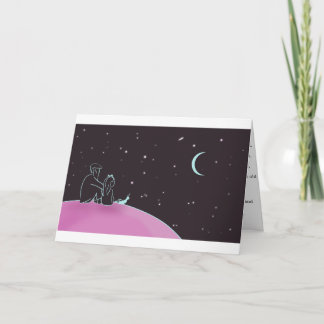 内側の子供の宇宙カードと力を与えるメッセージ カード