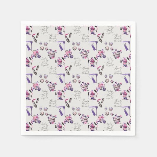 内側の来パターンからの美しい スタンダードカクテルナプキン (正面)