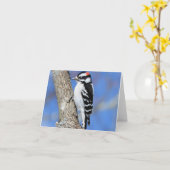 内側の枝皮の木の上のキツ空白のキ カード (黄色い花)