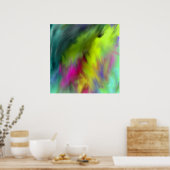 内側のAb44鮮やかな抽象芸術アート ポスター (キッチン)