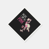 内側は全ピンクフラミンゴ | Flamingo おもしろい スタンダードカクテルナプキン (角)