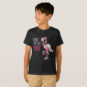 内側は全ピンクフラミンゴ | Flamingo おもしろい Tシャツ (正面フル)