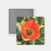 内側オレンジチューリップ マグネット (正面/裏面)