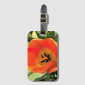 内側オレンジチューリップ ラゲッジタグ (正面縦)