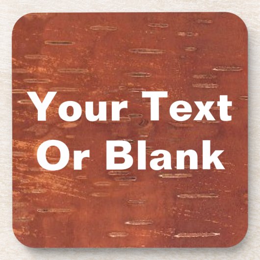 内側樺の木樹皮 コースター (正面)