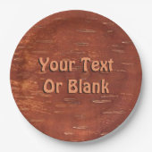 内側樺の木樹皮 ペーパープレート (正面)