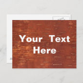 内側樺の木樹皮 ポストカード (正面/裏面)