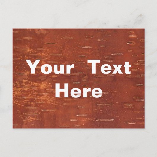 内側樺の木樹皮 ポストカード (正面)