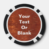 内側樺の木樹皮 ポーカーチップ (裏面)