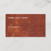 内側樺の木樹皮 名刺 (裏面)