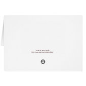 内側空白の、南西グリーティングノートカード (裏面横)