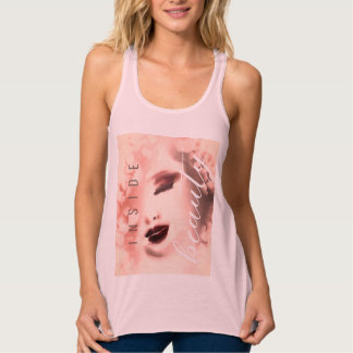 内側美しい顔水絵画色 タンクトップ